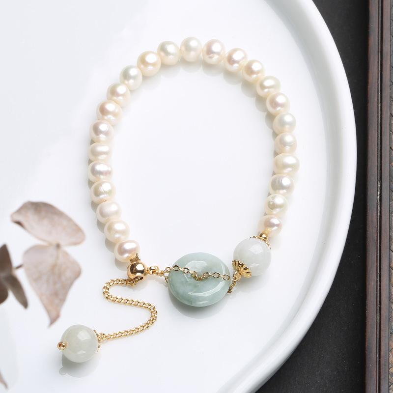 Pearl model - jadeite safety buckle pearl