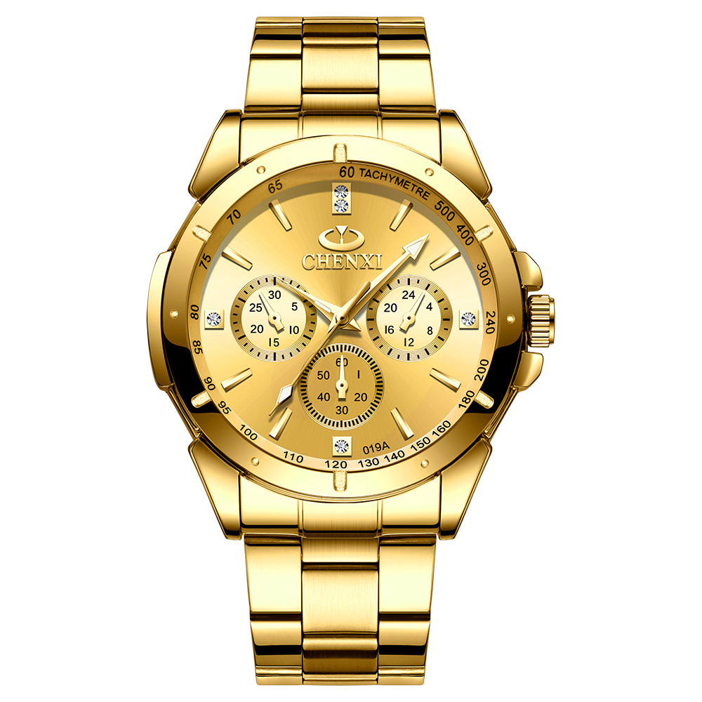 All gold gold face men's style