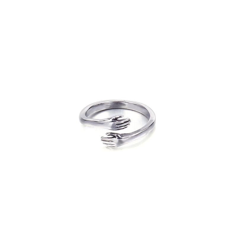 Steel color, ring size 8