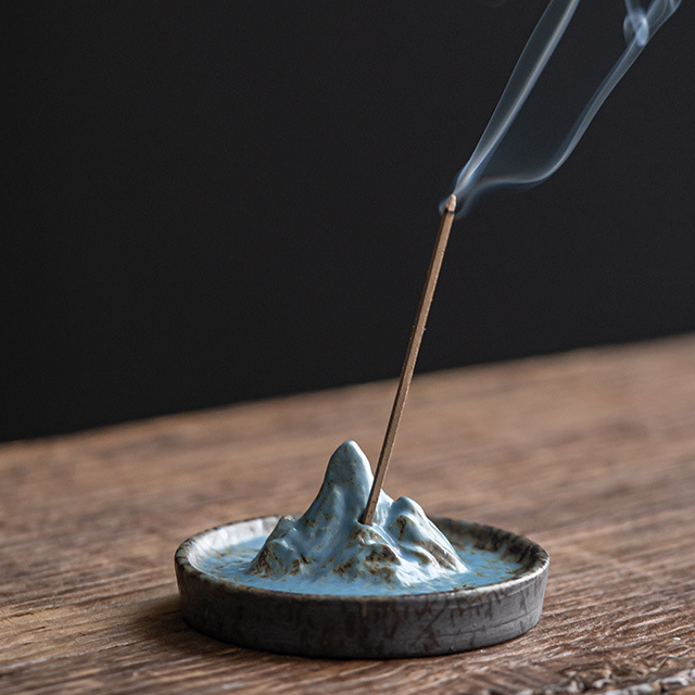 Boshan incense stick (cobalt blue) 8.3*3.7cm
