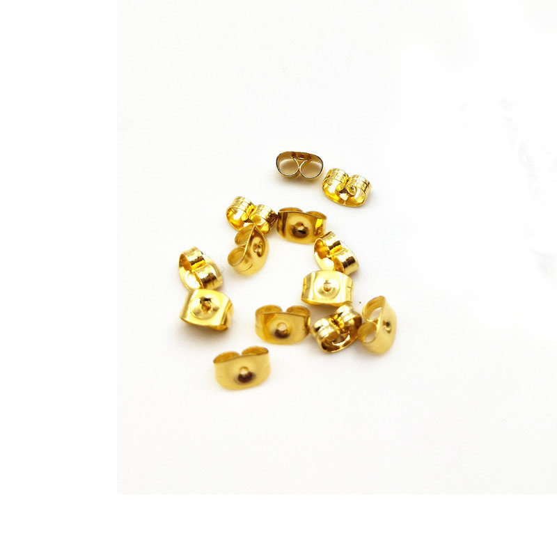 304 stainless steel Gold Large 6.3*4.5mm