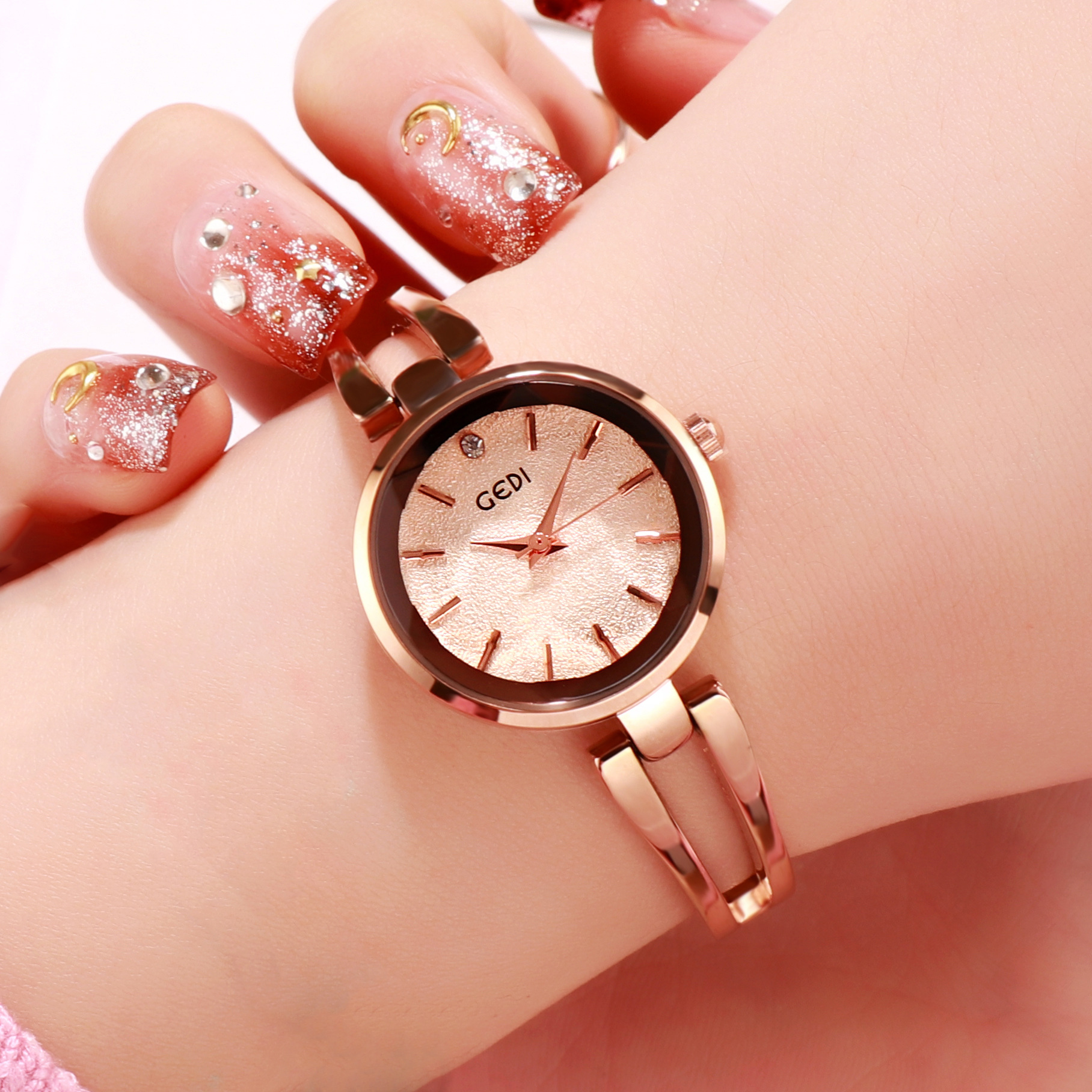 1:Rose Gold Shell Rose Gold Plate