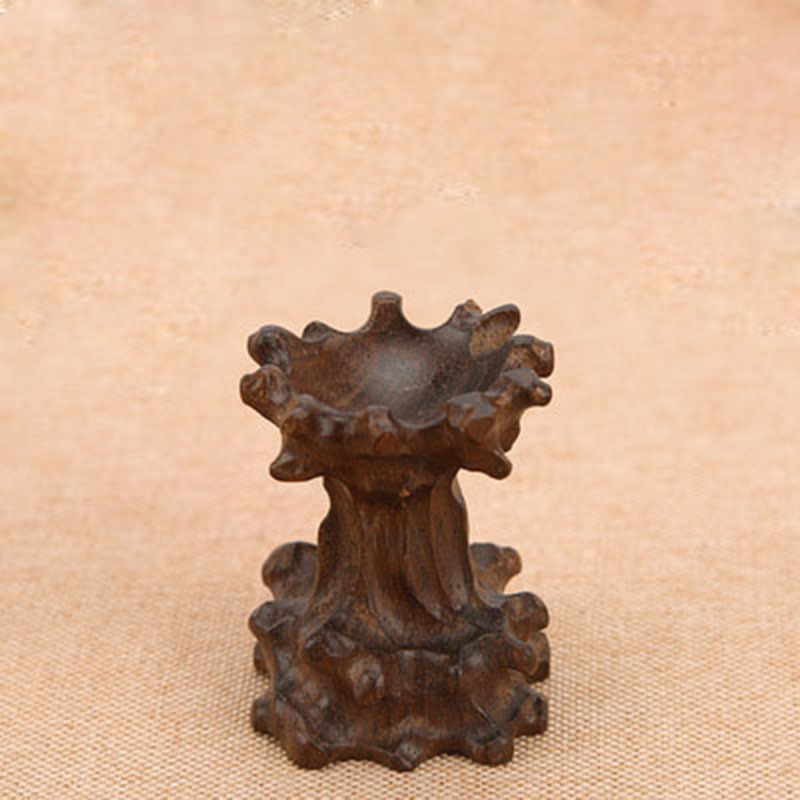 22:Ebony root carving water wave trumpet inside 3.5cm high 6