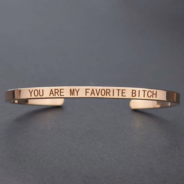 YOU ARE MY FAVORITE BITCH rose gold