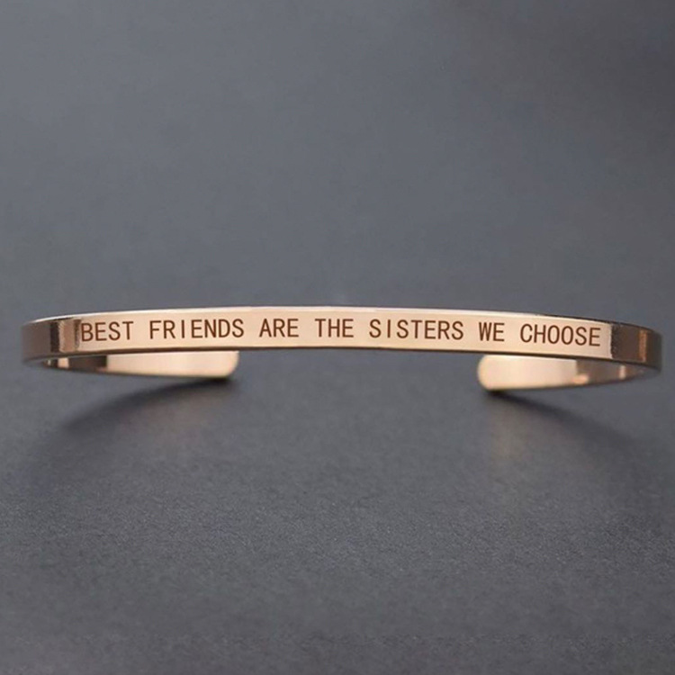 8:BEST FRIENDS ARE THE SISTERS WE CHOOSE rose gold