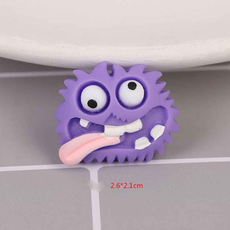 3:3# Purple Little Monster 2.6*2.1cm