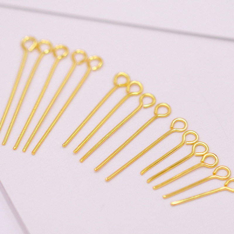 18K real gold 9 pin 0.7*24mm pack of 100 PCS