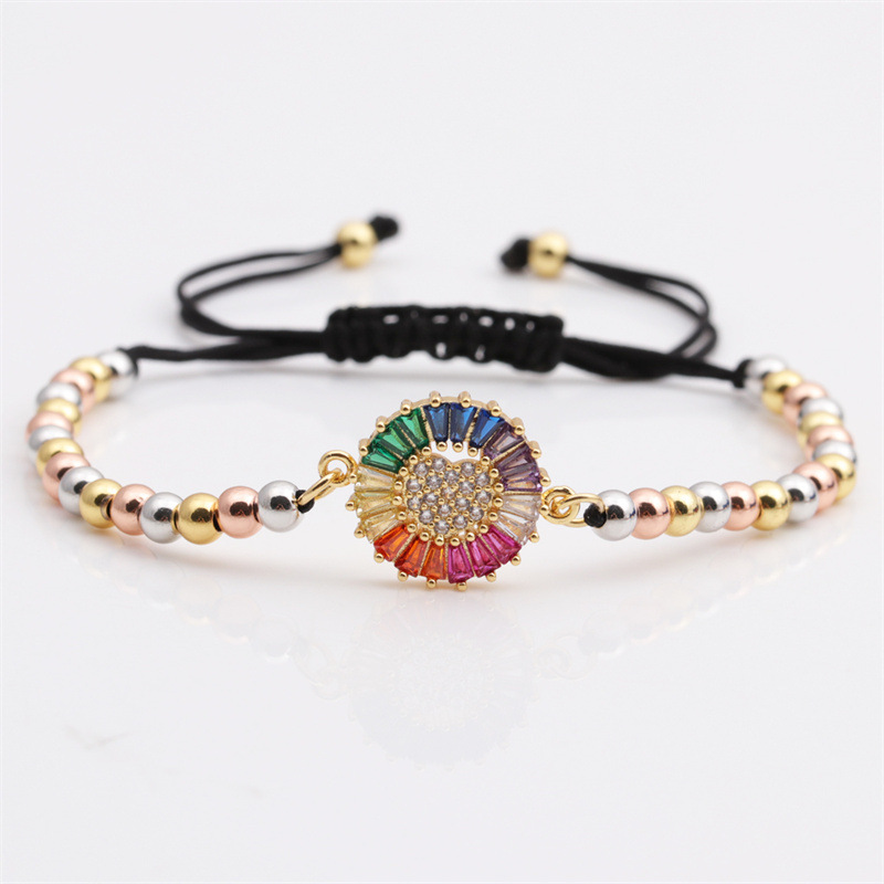 CB0208+ mixed color chain black rope
