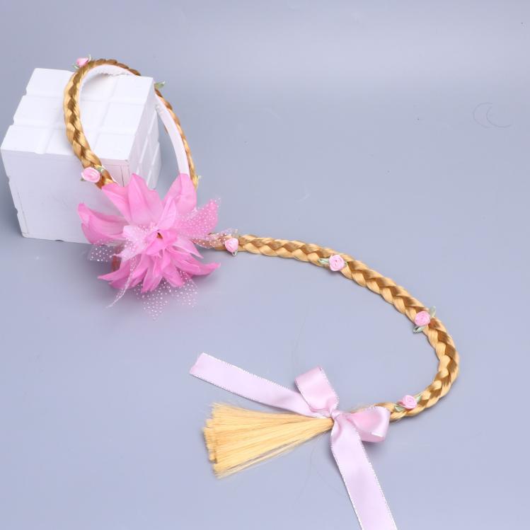 01 Single braided big flower pink