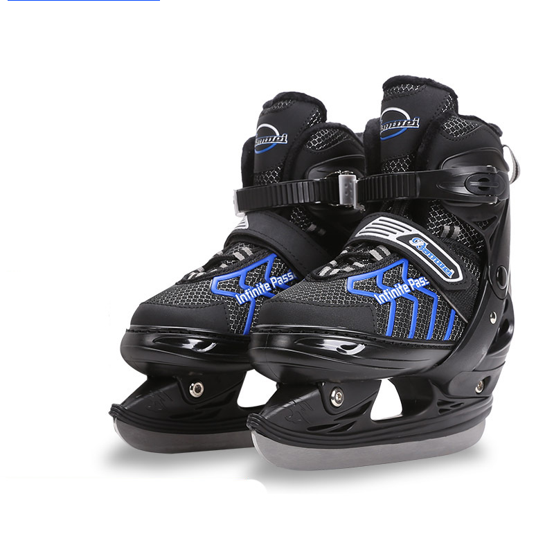 Knife shoes black and blue