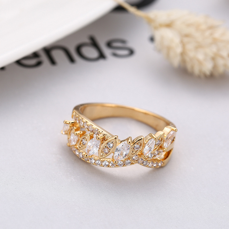 G gold color plated ring 6