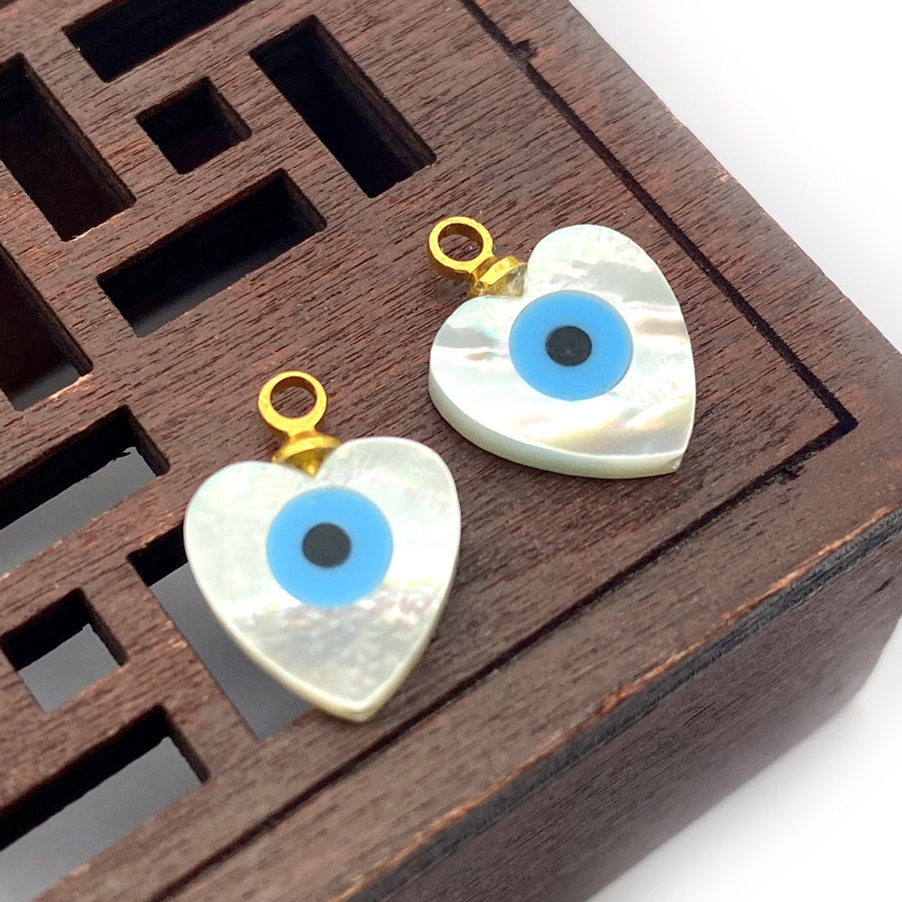 Heart-shaped double face 10x12mm