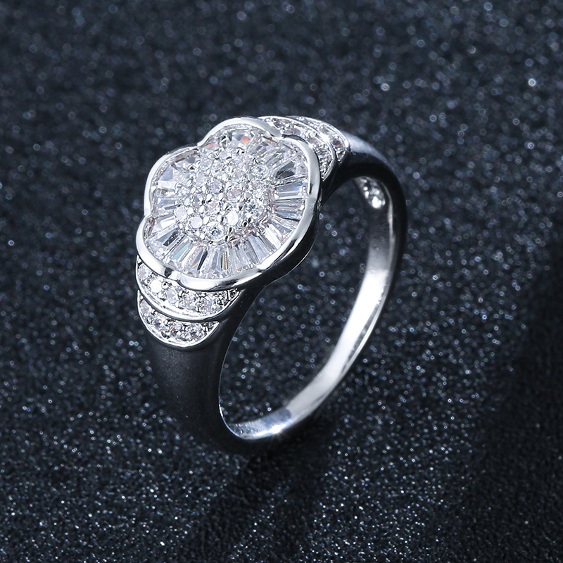 5:E real platinum plated ring 8