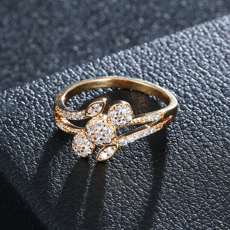 7:G gold color plated ring 6