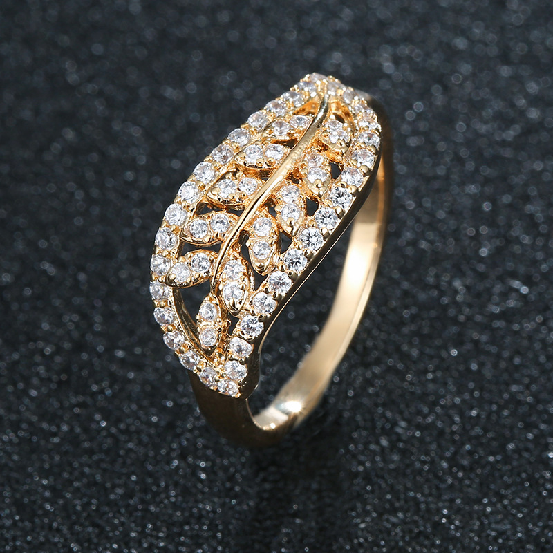 8:H gold color plated ring 7