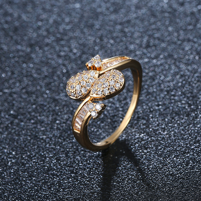 9:I gold color plated ring 8