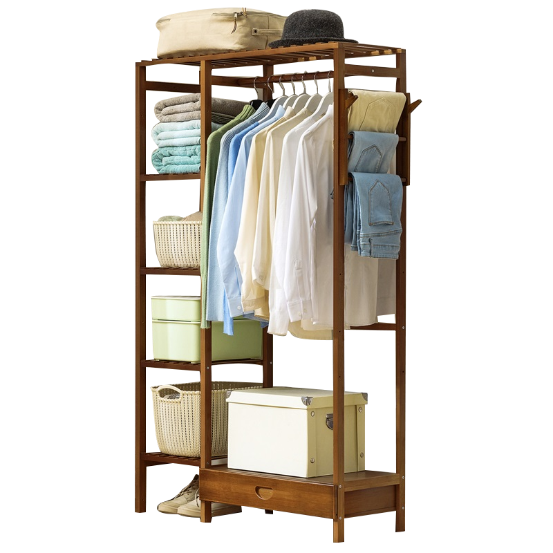 Single drawer to send trousers rack, brown-upgrade large cabinet:92*30*146cm