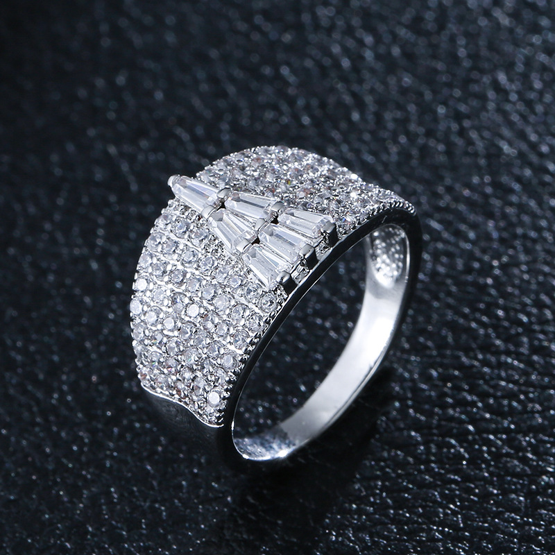 D real platinum plated ring  7