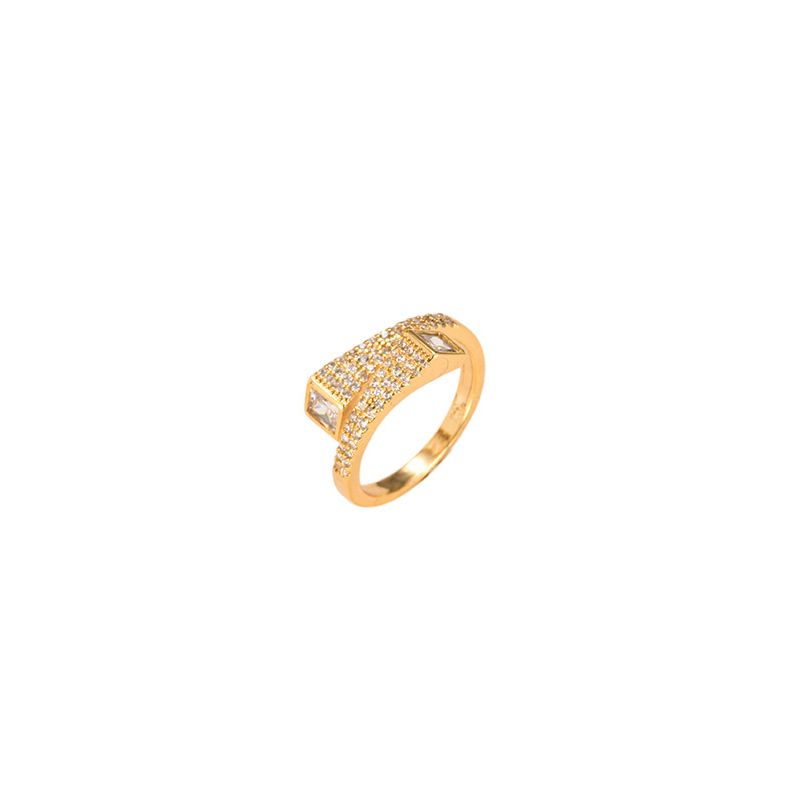 10:J gold color plated ring 9