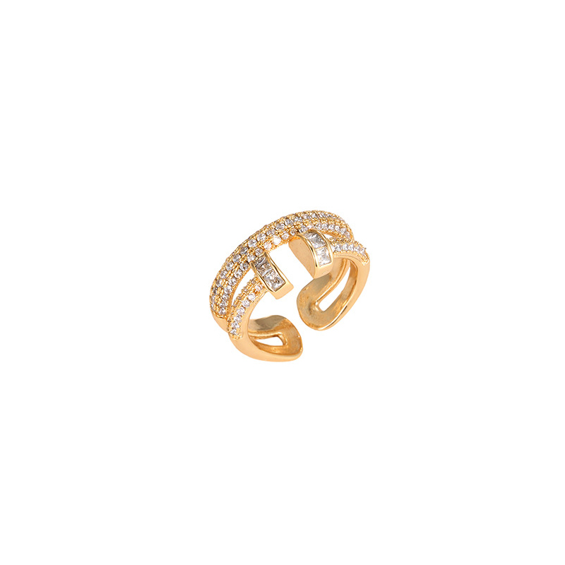 4:D gold color plated ring