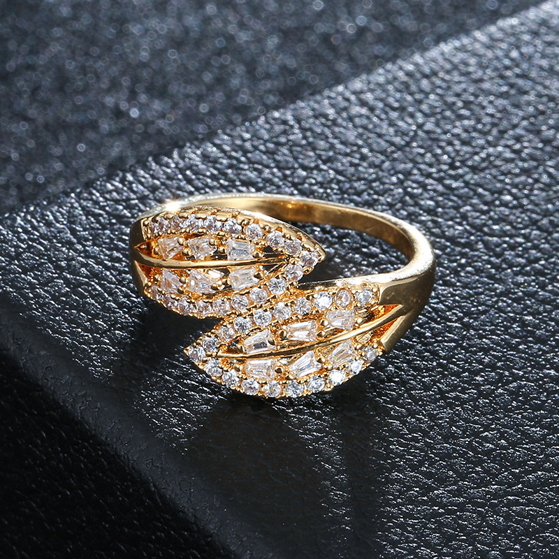 7:G gold color plated ring 6