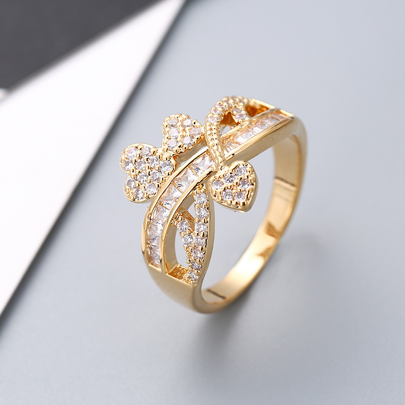 J gold color plated ring 9