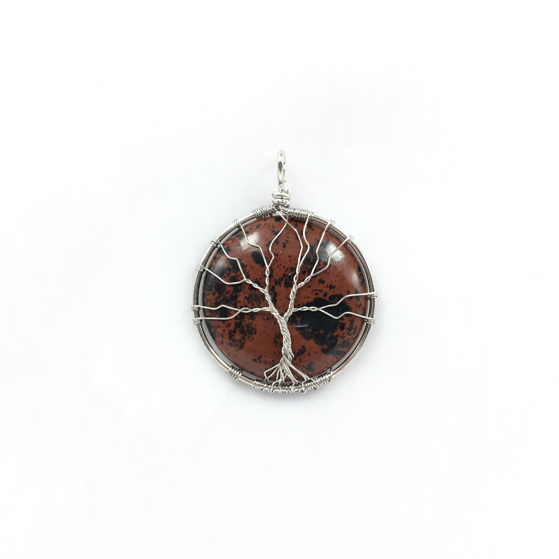 Red Line Stone White K Tree of Life