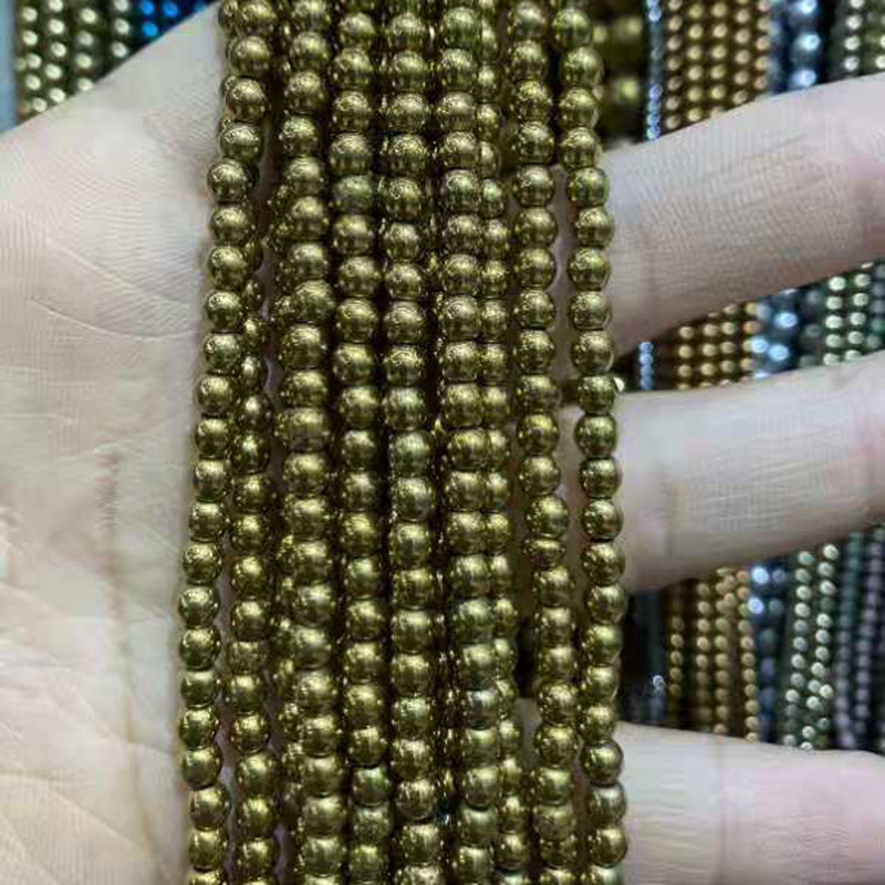 Gold 2MM about 195 beads/strand