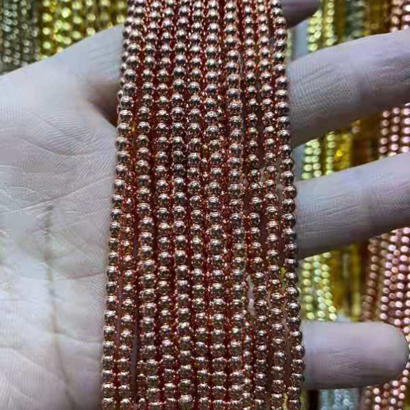 rose gold 4MM, About 95 beads/strand