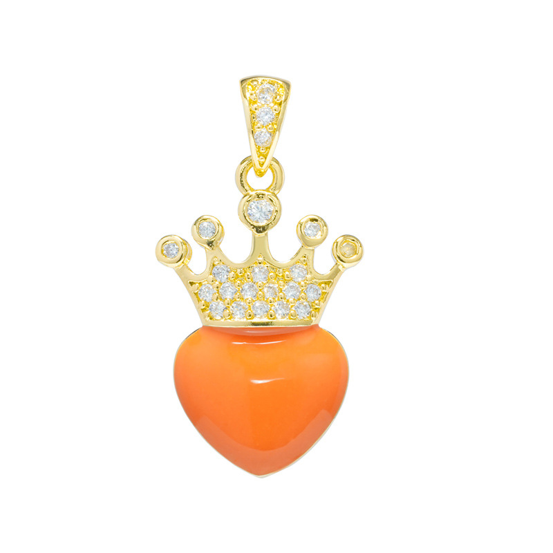Heart-shaped model - orange dripping oil