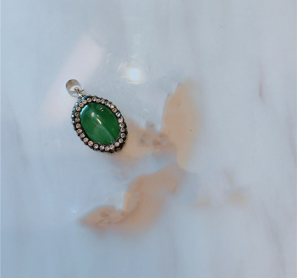 green pendant