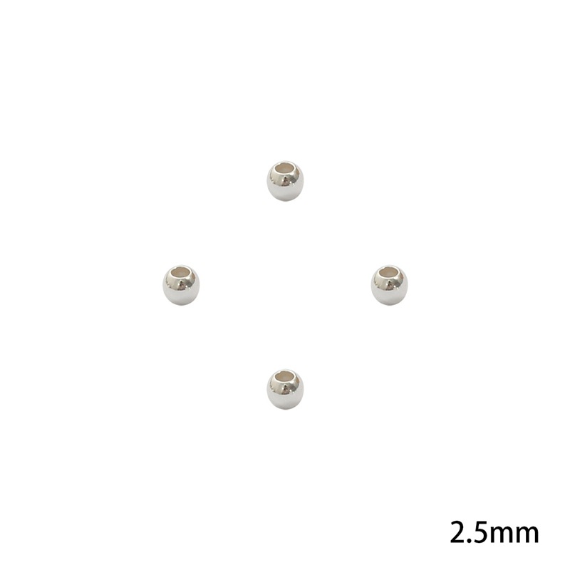 Diameter 2.5mm, hole diameter about 1mm, 10pcs/pack