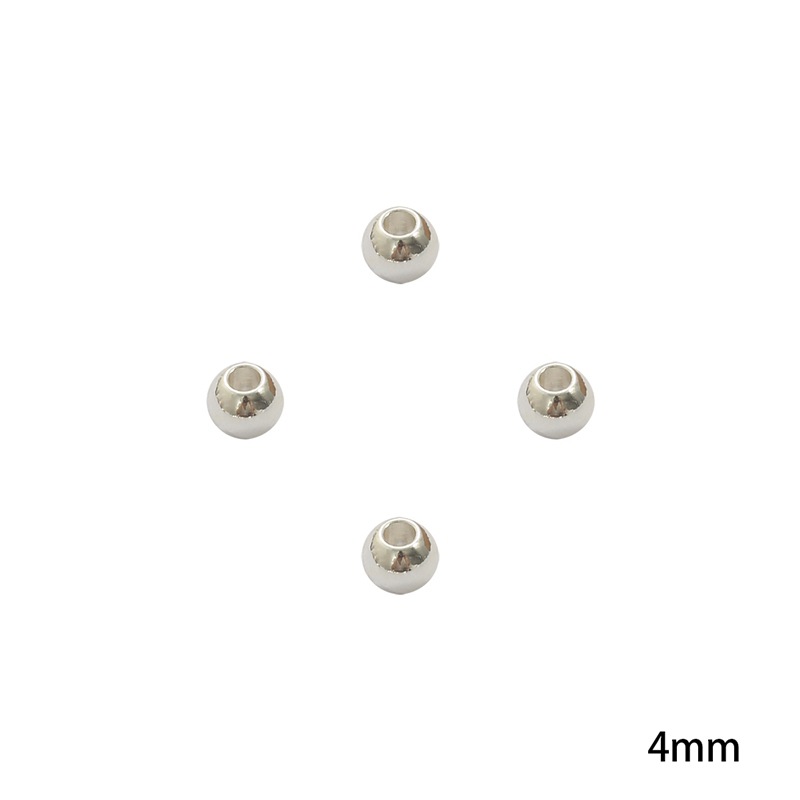 Diameter 4mm, hole diameter about 1.2mm, 10pcs/pack