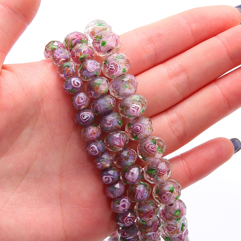 Purple 8mm in diameter, 6mm in thickness and 2mm i