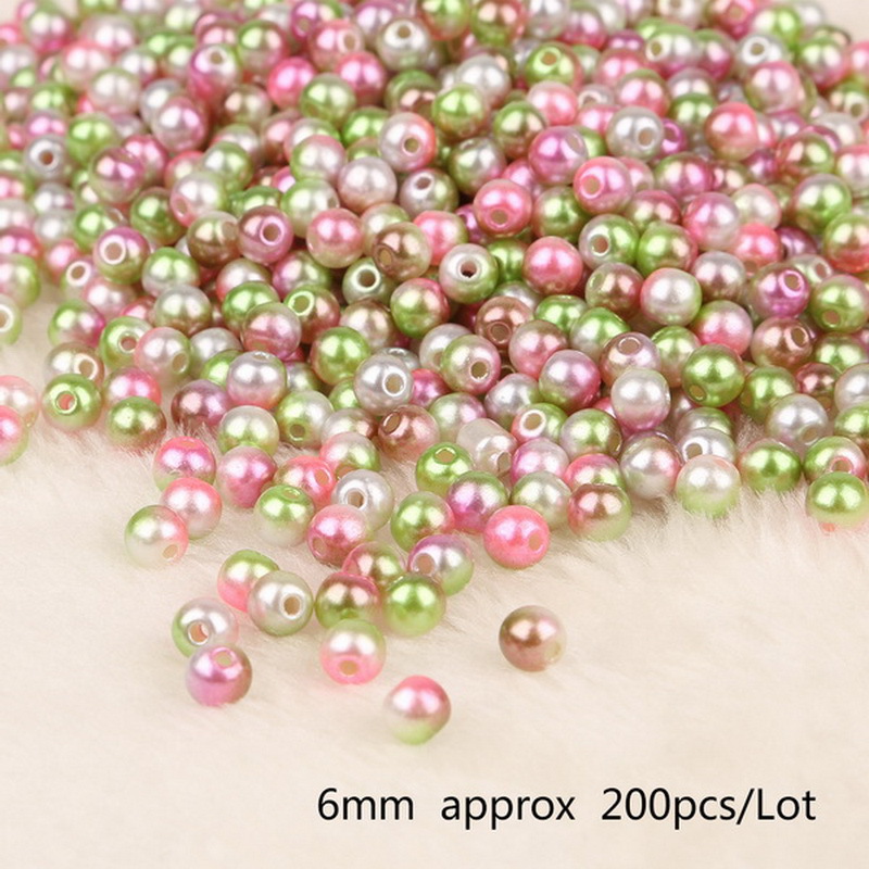 19:Pink white light green diameter of 6mm