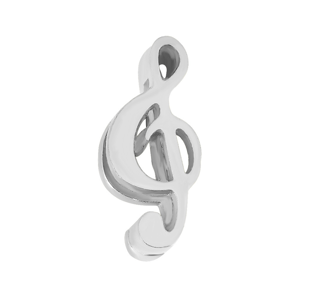 1:musical note, silver