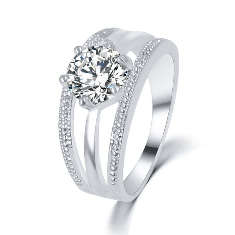 D real platinum plated ring 9