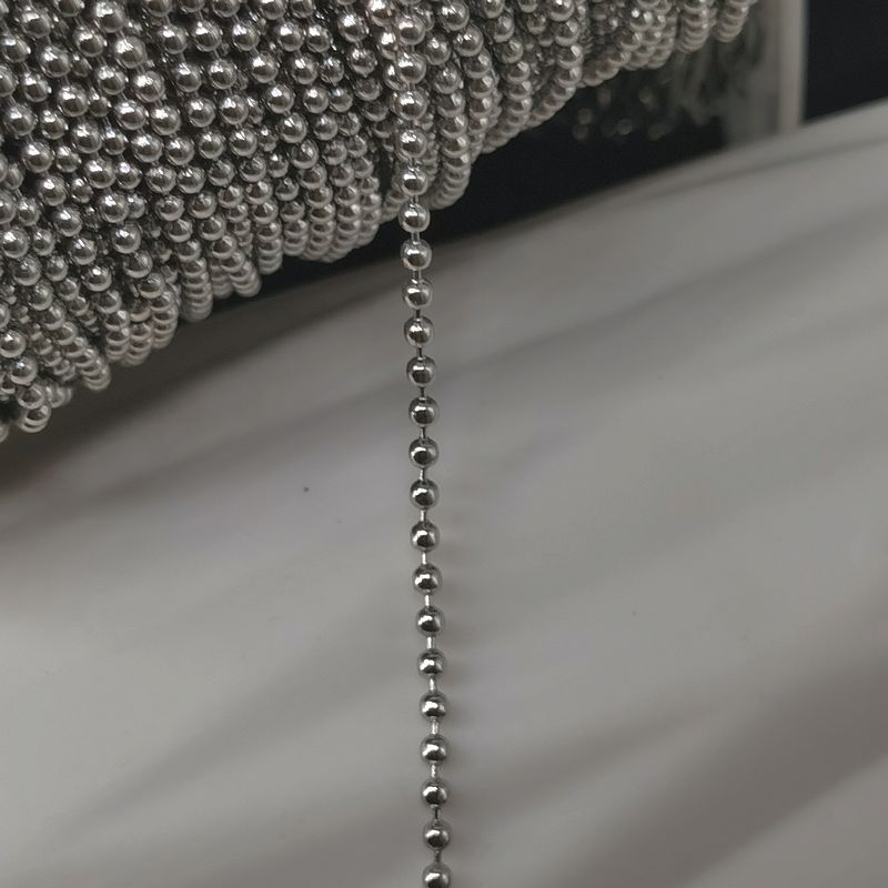 11:2mm bead chain steel color