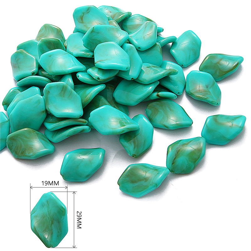 29mm shaped beads about 16 / pack