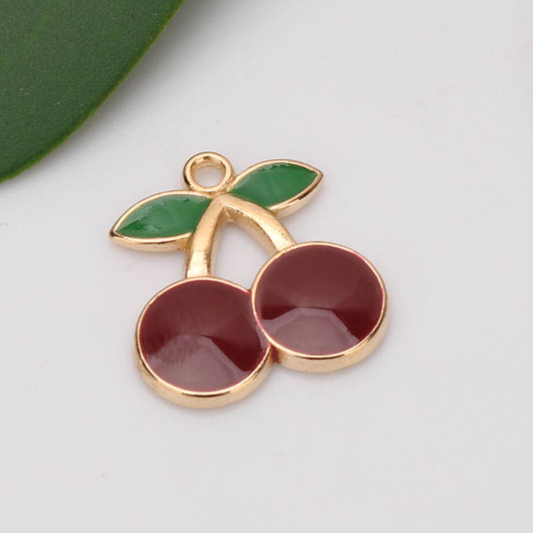 5:gold color plated, 15x16mm, cherry