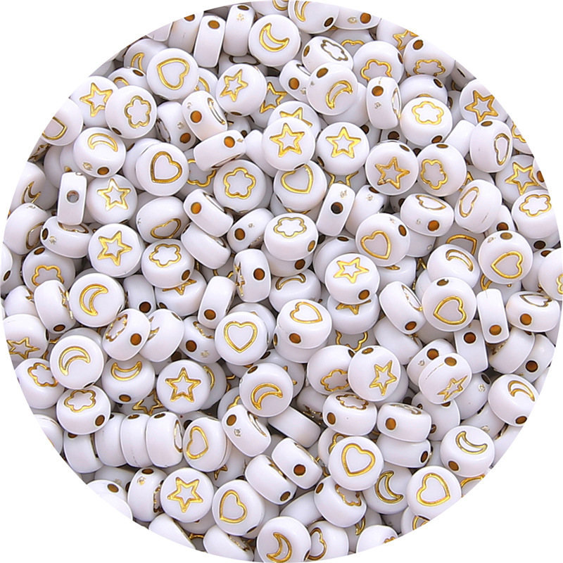 4:About 100 pcs/bag of white gold picture