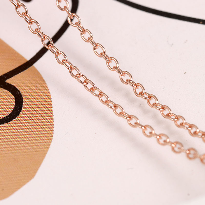2.0MM Round O Chain Rose Gold