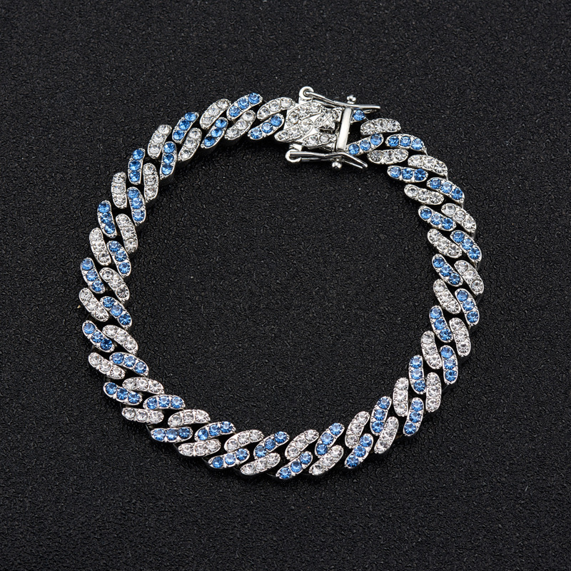 blue, bracelet about 18cm
