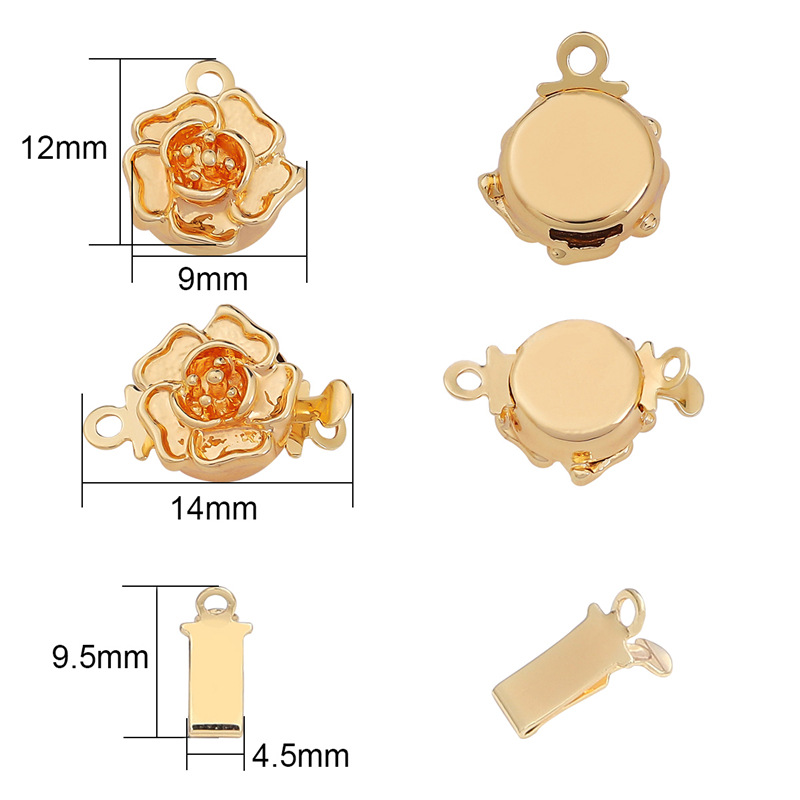 3:9x12mm,14mm,4.5x9.5mm Copper Necklace Bracelet Buc