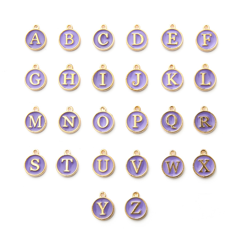 Purple 26 letters 1 set/pack