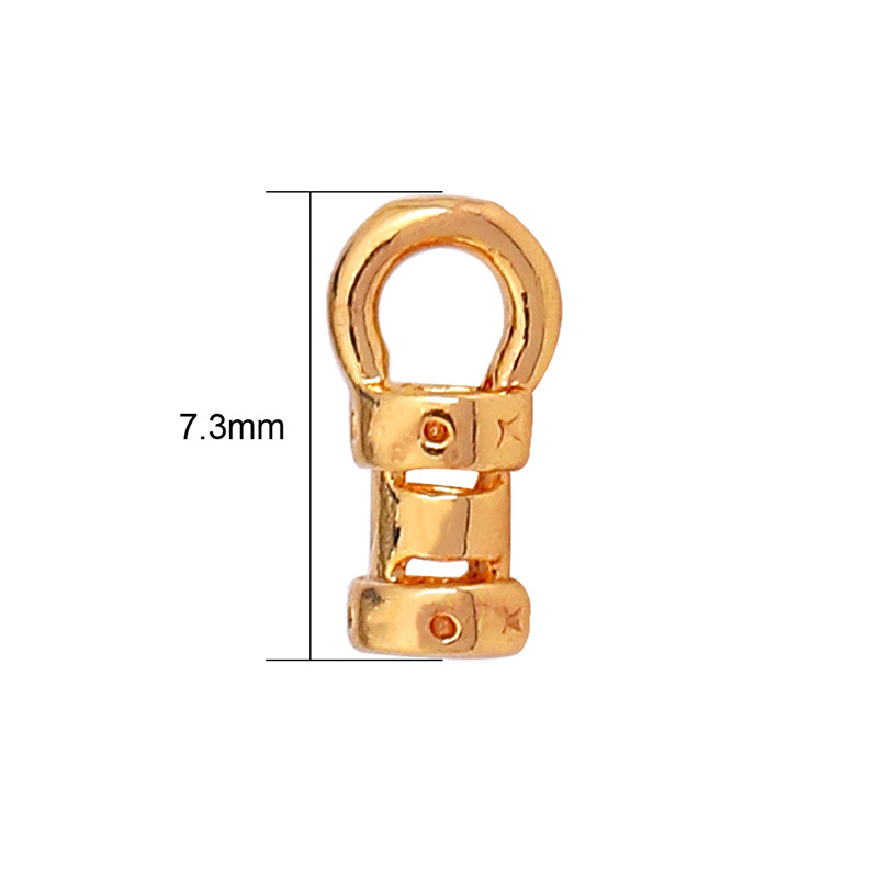 7.3mm card 1.5mm chain cord buckle 2pcs/pack