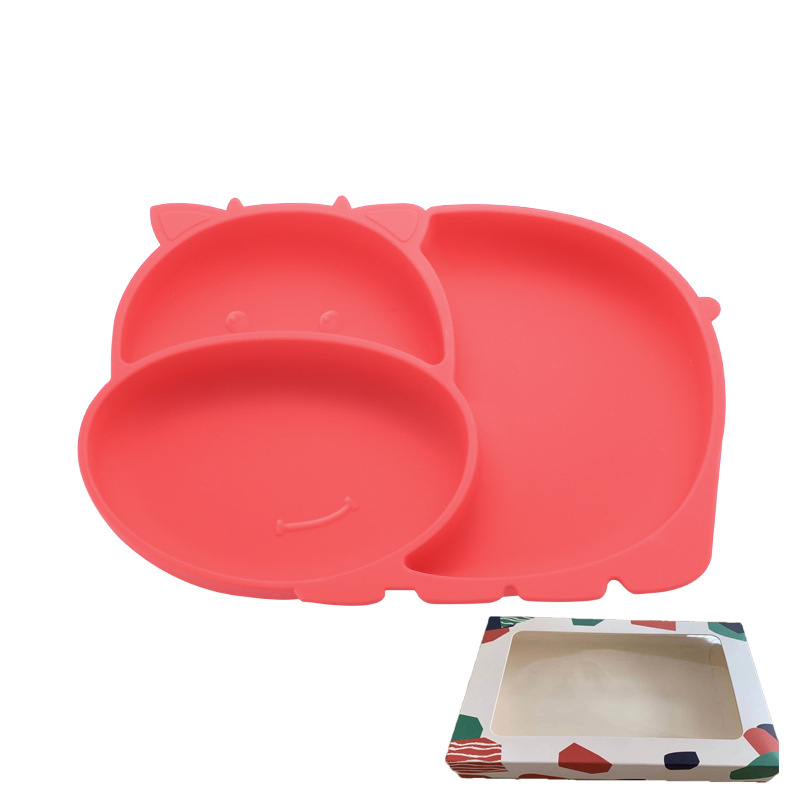 Red dining plate   color box
