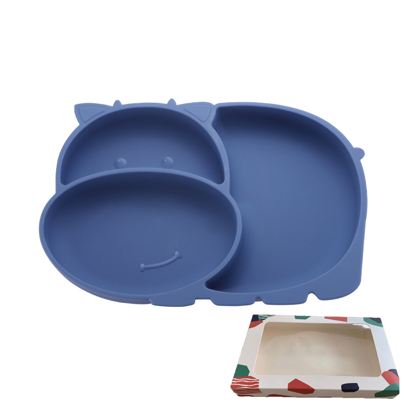 Blue plate   colorful box