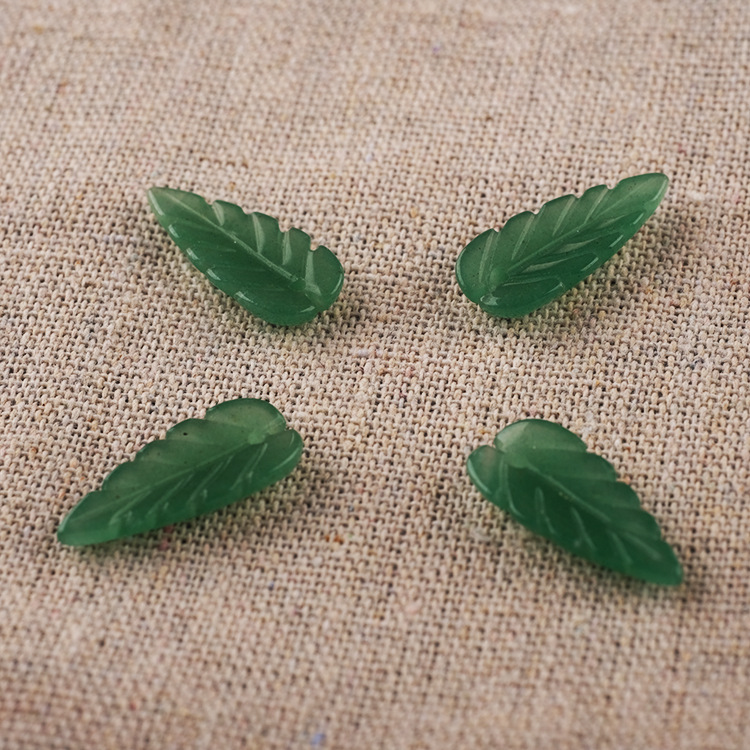 1:Green Aventurine/Micro-stereo Bamboo Leaf 10×30mm