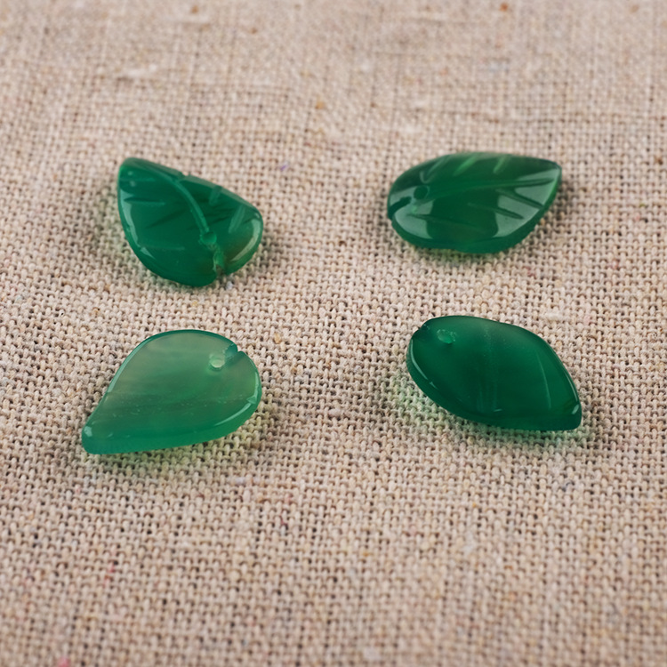 7:Green Onyx/Bent Leaf 13×19mm